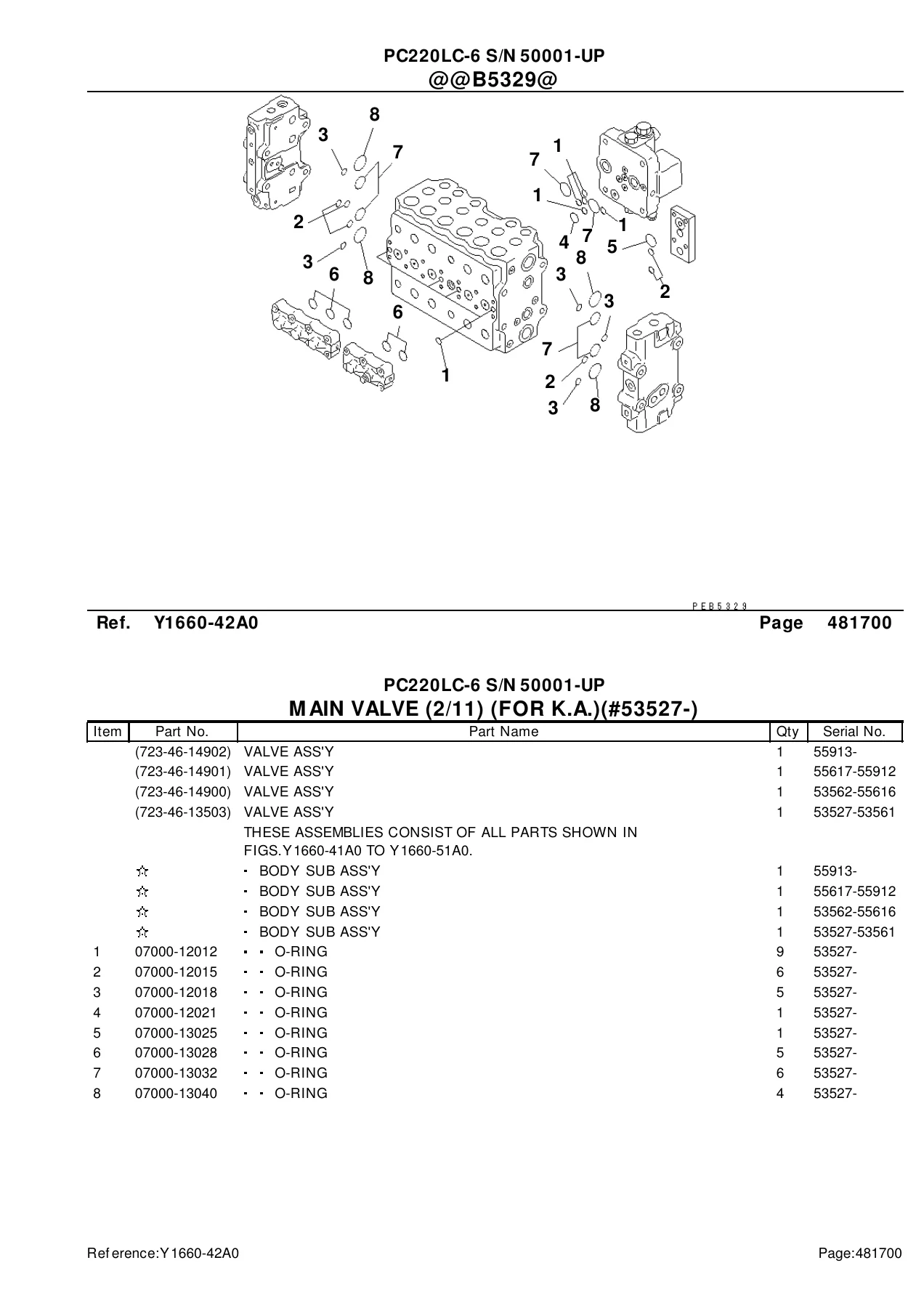 Komatsu PC220LC-6 Parts Catalog PDF — Serial 50001 and Up - Image 2