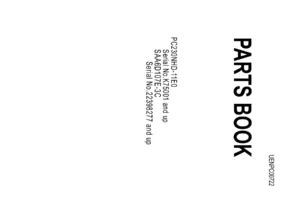Komatsu PC230NHD-11E0 Hydraulic Excavator Parts Book PDF - UENPC00722