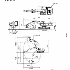 Komatsu PC300-6 PC350-6 Series Excavator Complete Shop Manual