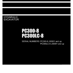 Komatsu PC300-8 PC300LC-8 Hydraulic Excavator Parts Book LEPBP30802 - Full Illustrated Parts Catalog PDF