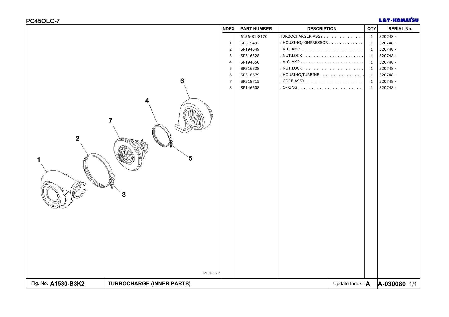 Komatsu PC450LC-7 Spare Parts Catalogue 2008 - L&T Illustrated Parts Manual PDF - Image 2