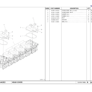 Komatsu PC450LC-7 Spare Parts Catalogue 2008 - L&T Illustrated Parts Manual PDF