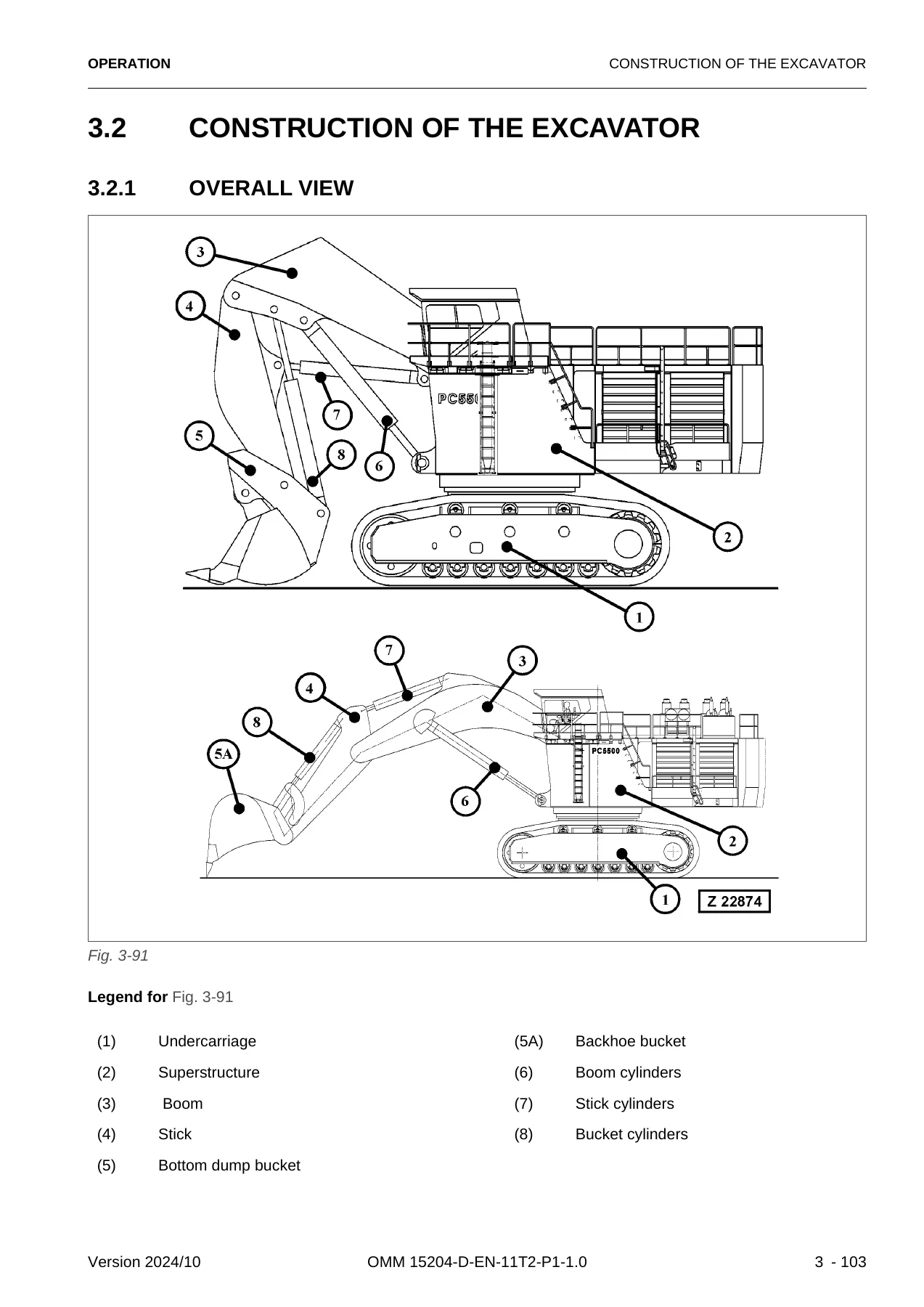 Komatsu PC5500-11 Hydraulic Mining Excavator Operation & Maintenance Manual - OMM15204 PDF - Image 2