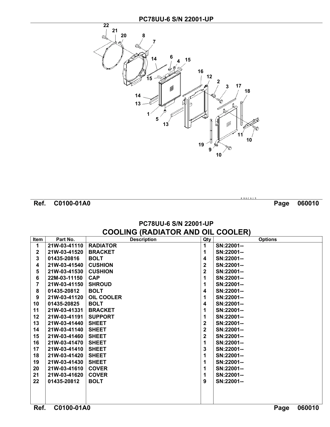 Komatsu PC78UU-6 Parts Book PDF - Serial Number 22001 and Up - Image 2