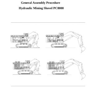 Komatsu PC8000 Hydraulic Mining Shovel General Assembly Procedure Manual 2004 - PDF Workshop Guide