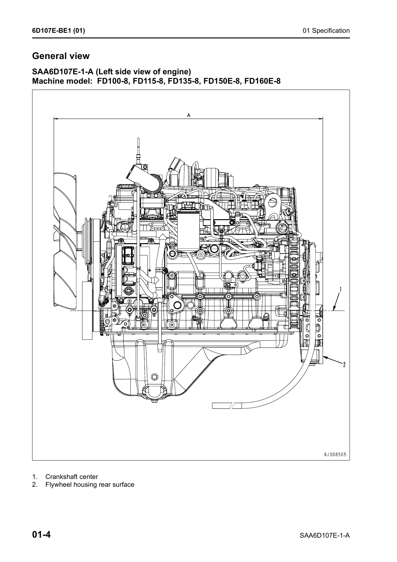 Komatsu SAA6D107E-1-A Engine Shop Manual 6D107E-BE1 for FD100-8 FD115-8 FD135-8 FD150E-8 FD160E-8 PDF Download - Image 2