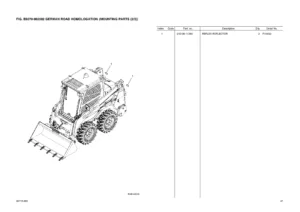Komatsu SK715-8E0 Skid Steer Loader Parts Catalog Manual