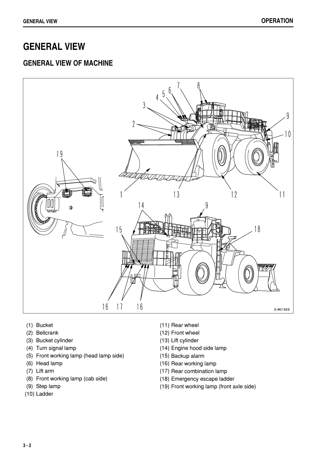 Komatsu WA1200-3 Wheel Loader Operation and Maintenance Manual PDF - Serial 50102 & Up - Image 2
