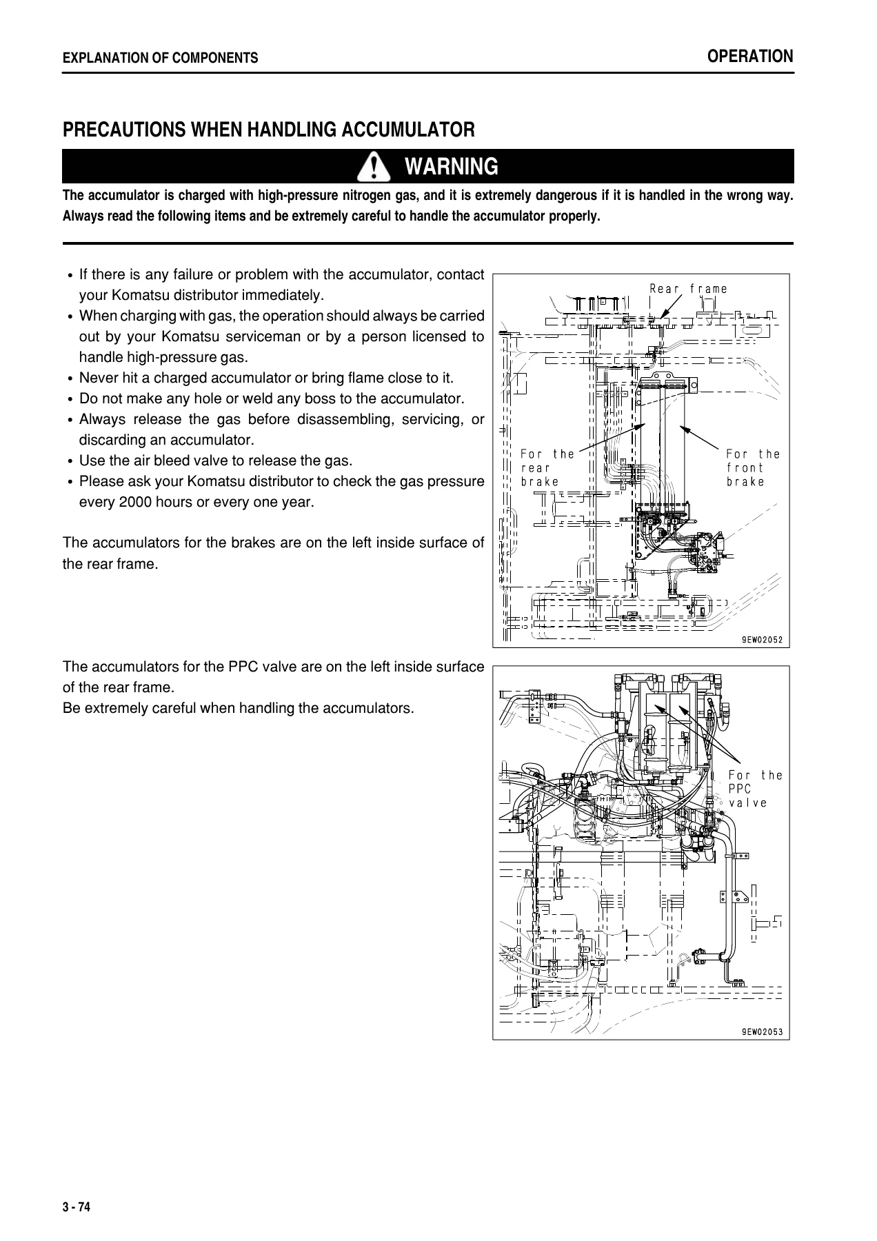 Komatsu WA1200-3 Wheel Loader Operation and Maintenance Manual PDF - Serial 50102 & Up - Image 3