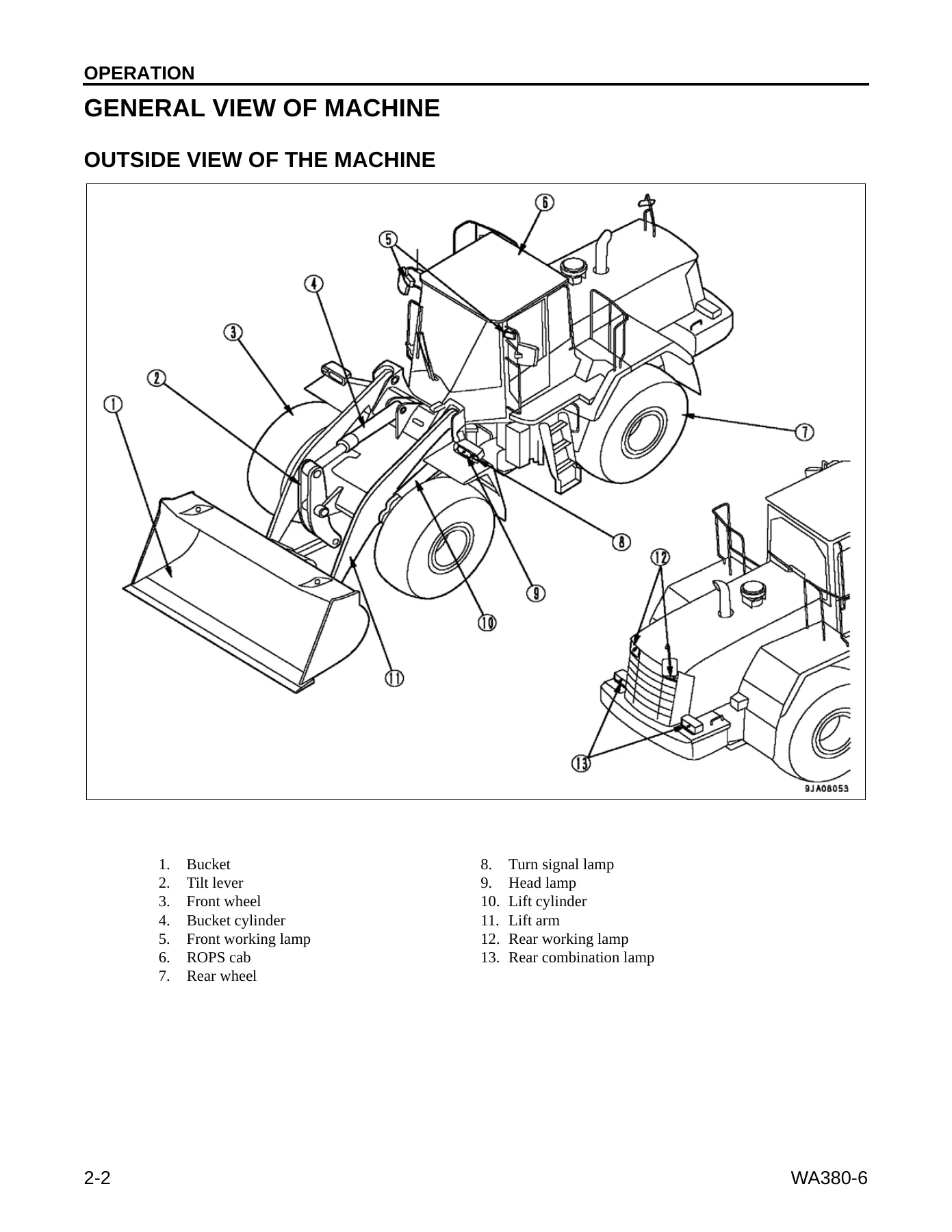 Komatsu WA380-6 Wheel Loader Operation and Maintenance Manual CEAM017200 - PDF Download - Image 3