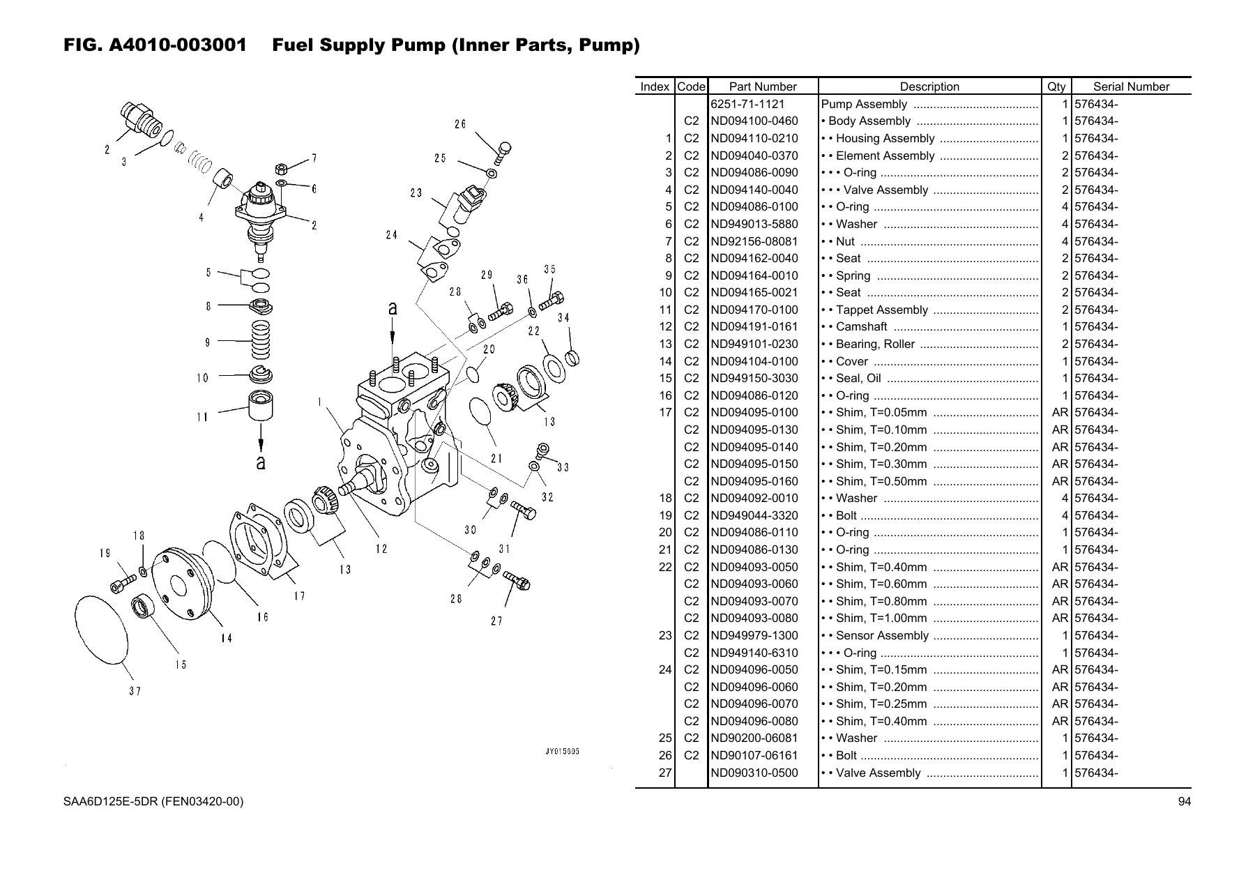 Komatsu WA470-6R Wheel Loader Parts Book FEN03420-00 2018 – Illustrated Parts Catalog PDF (Serial 10001 & Up) - Image 3