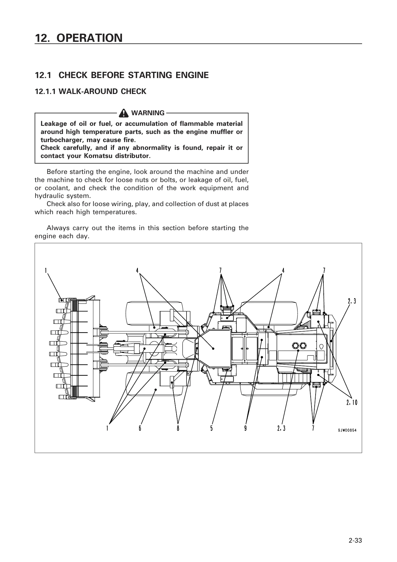 Komatsu WA800-3 Wheel Loader Operation and Maintenance Manual - PEN00683-00 - Image 3