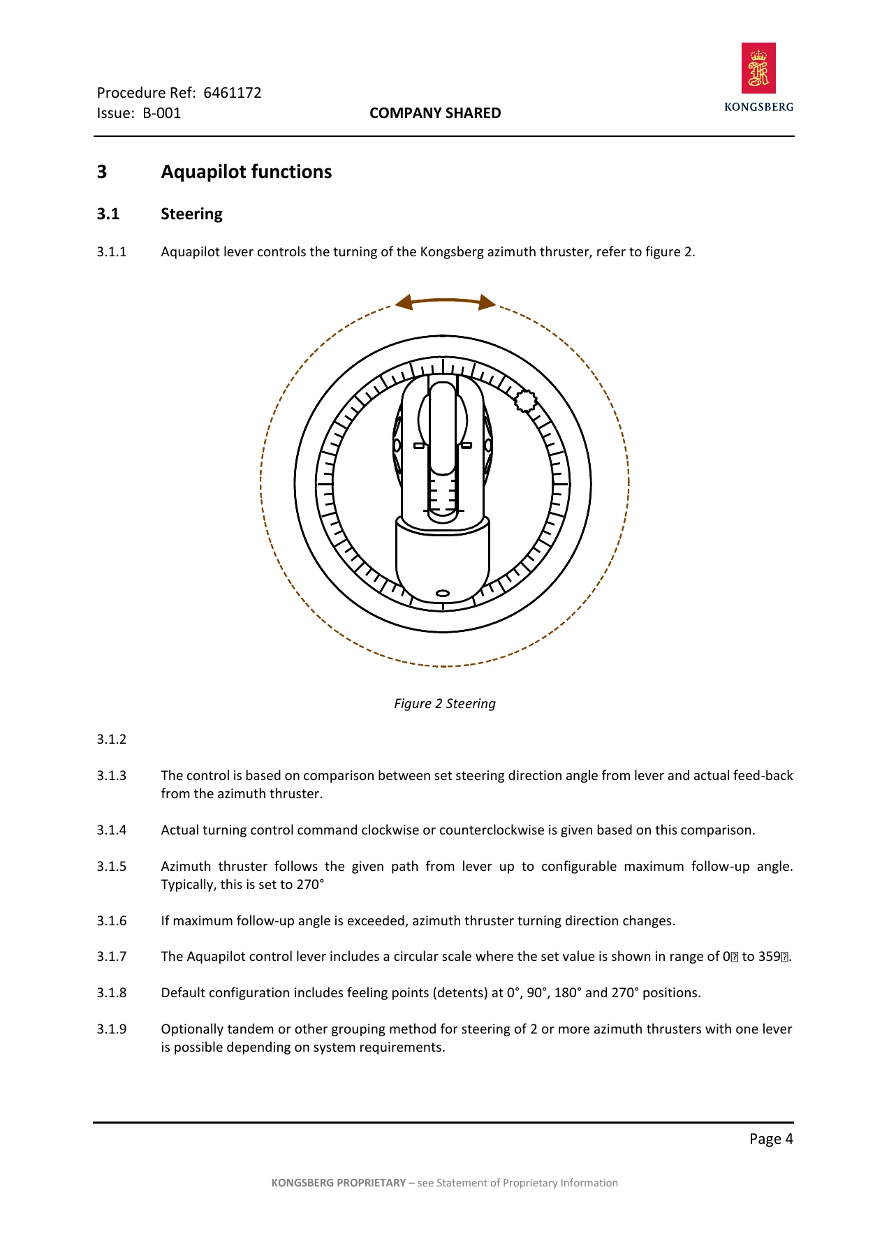 Kongsberg Aquapilot AzT US205 FP Azimuth Thruster Control System User Guide 514-U374 - Image 3