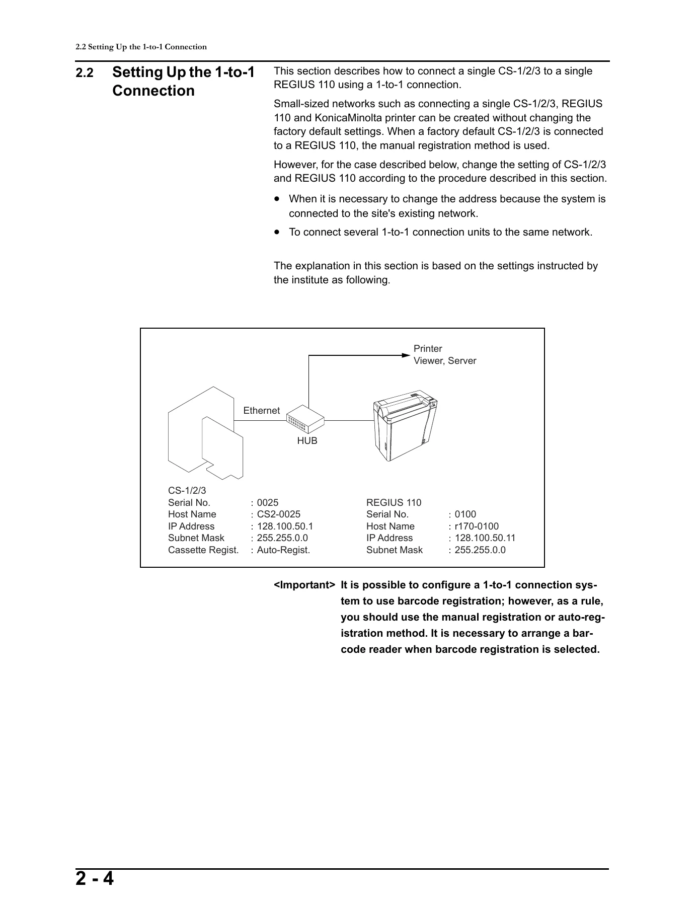 Konica Minolta CS-1 CS-2 CS-3 REGIUS MODEL 110 Installation & Service Manual - Image 3
