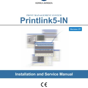 Konica Minolta Printlink5-IN Print Management System Installation and Service Manual