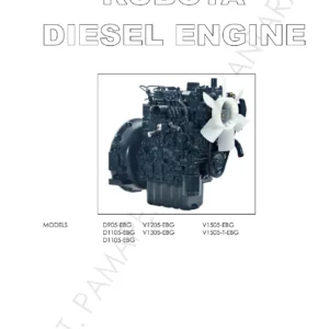 Kubota 05 Series Diesel Engine Overhaul Training Handout - PT Pamapersada Nusantara Workshop Manual PDF