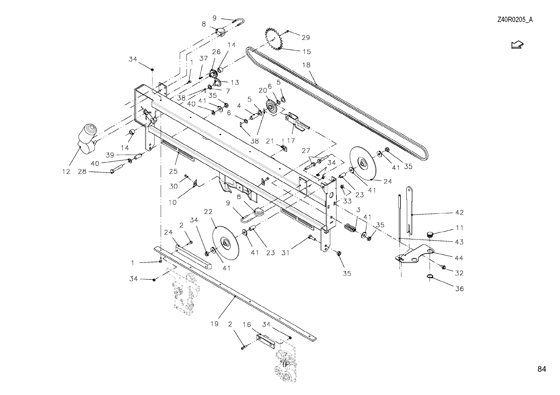 Kuhn FB2130 Fixed Chamber Baler Spare Parts List ZRA103TL B 2011 Multilingual PDF - Image 3