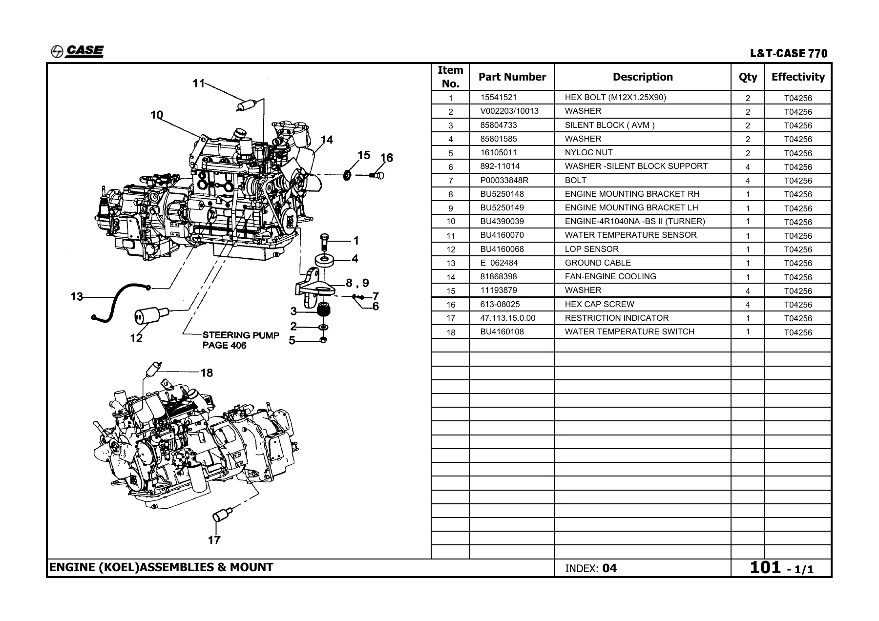 L&T-CASE 770 Loader Backhoe Spare Parts Catalogue BU0010025 Revision 5 - PDF Download - Image 2