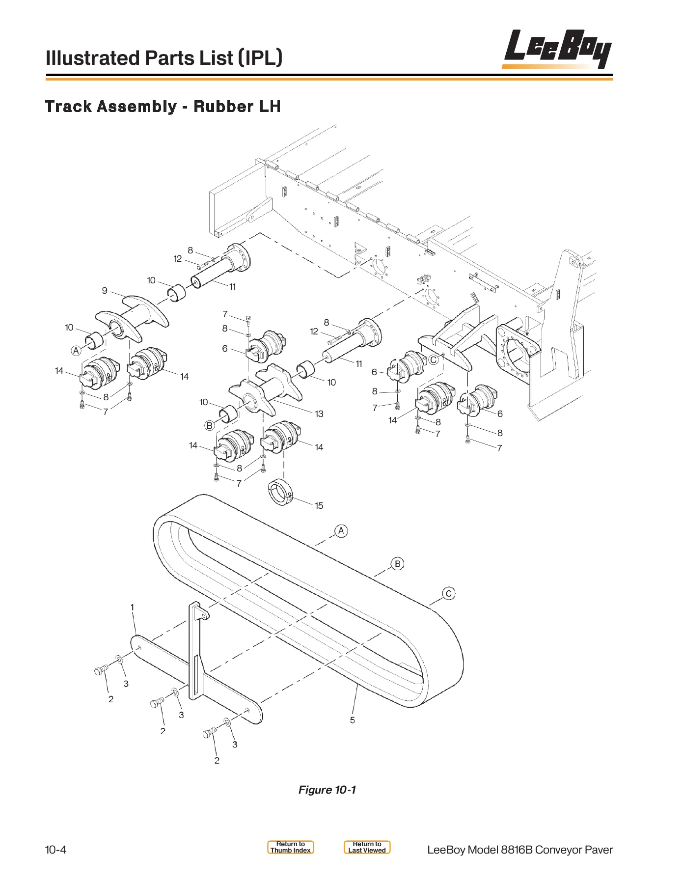 LeeBoy 8816B Conveyor Paver Operations, Service & Parts Manual 981620-02 - PDF - Image 3