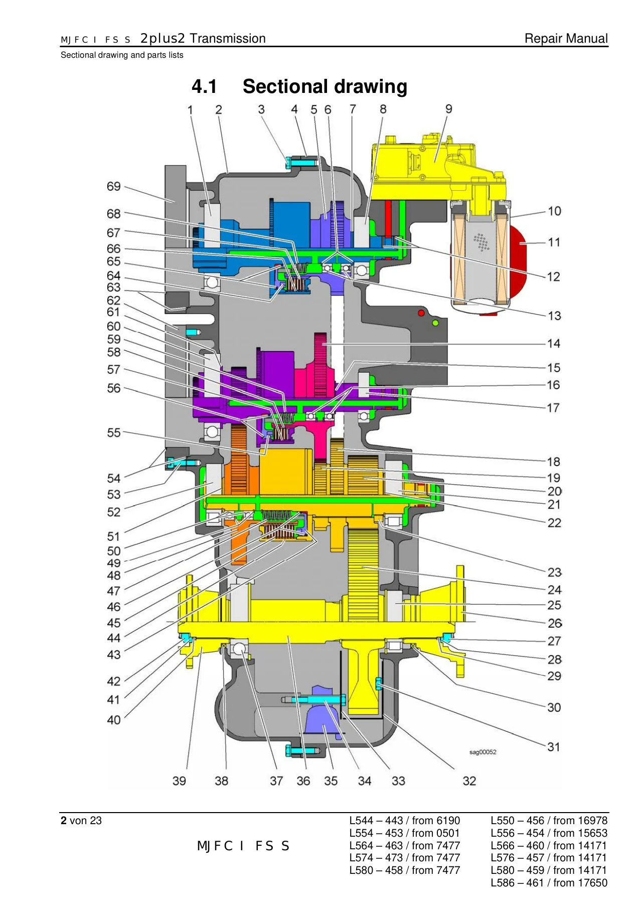 Liebherr 2plus2 Transmission Repair Manual - Wheel Loader L544 to L586 PDF - Image 2