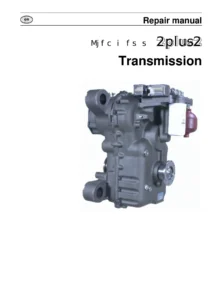 Liebherr 2plus2 Transmission Repair Manual - Wheel Loader L544 to L586 PDF