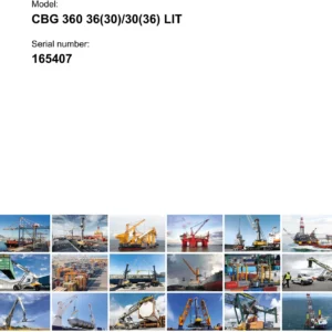 Liebherr CBG 360 36(30)/30(36) LIT Offshore Crane Spare Parts Catalogue - Serial 165407 PDF