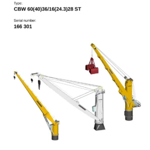 Liebherr CBW 60(40)36/16(24.3)28 ST Spare Parts Catalogue - Serial 166 301