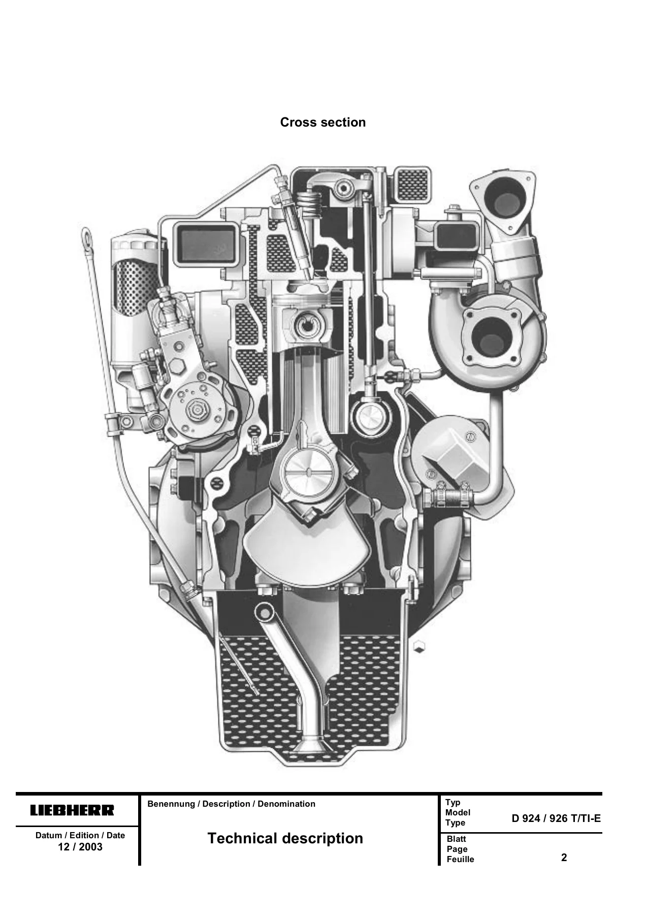 Liebherr D904 D906 D914 D916 D924 D926 Diesel Engine Service Manual - PDF Workshop Repair Guide - Image 2