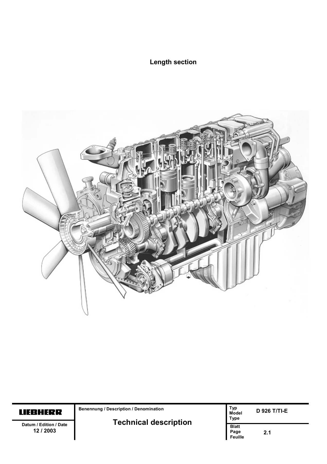 Liebherr D904 D906 D914 D916 D924 D926 Diesel Engine Service Manual - PDF Workshop Repair Guide - Image 3