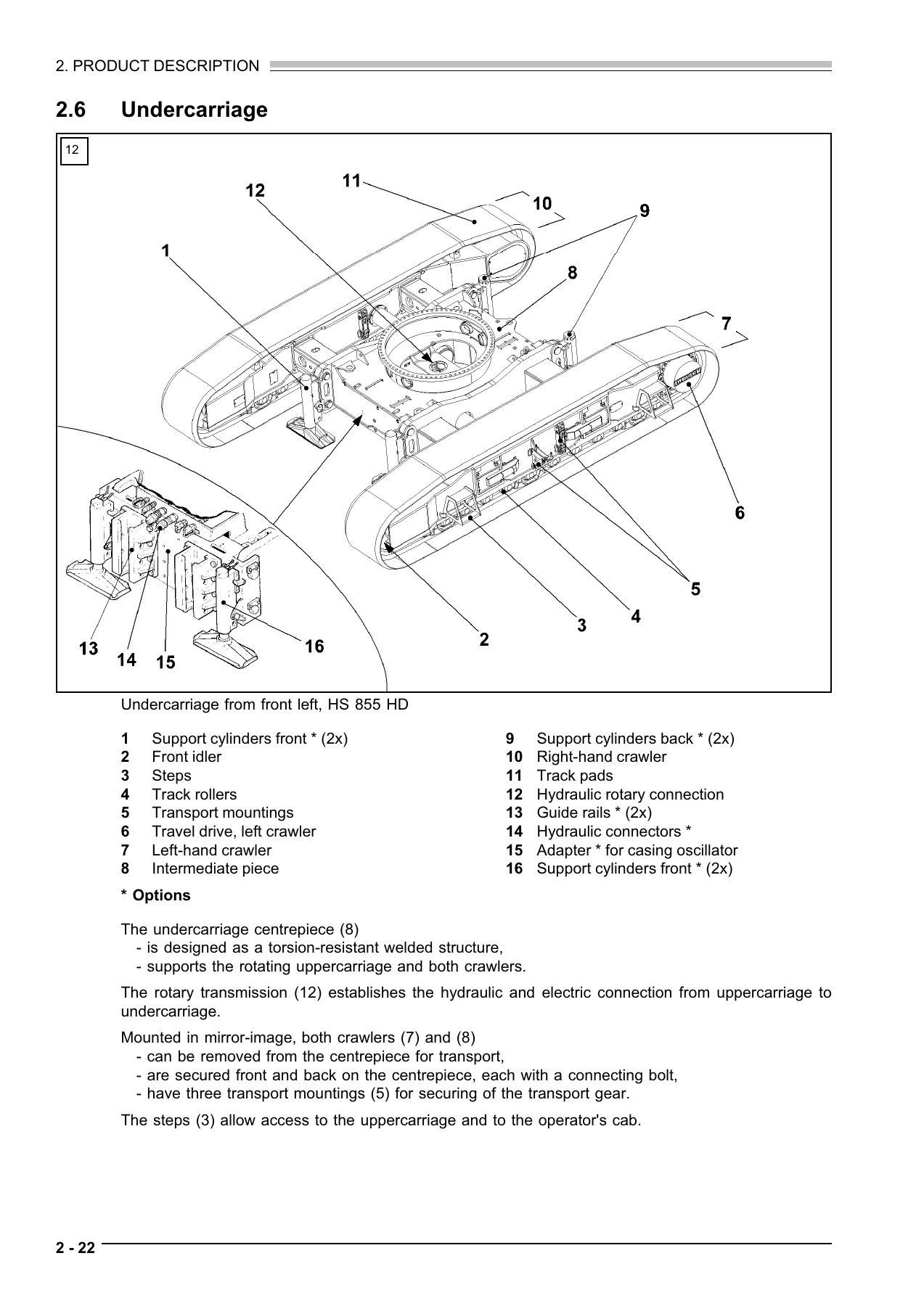 Liebherr HS 855 HD Hydraulic Crawler Crane Operator Manual 2018 - Serial 184469 - Image 3