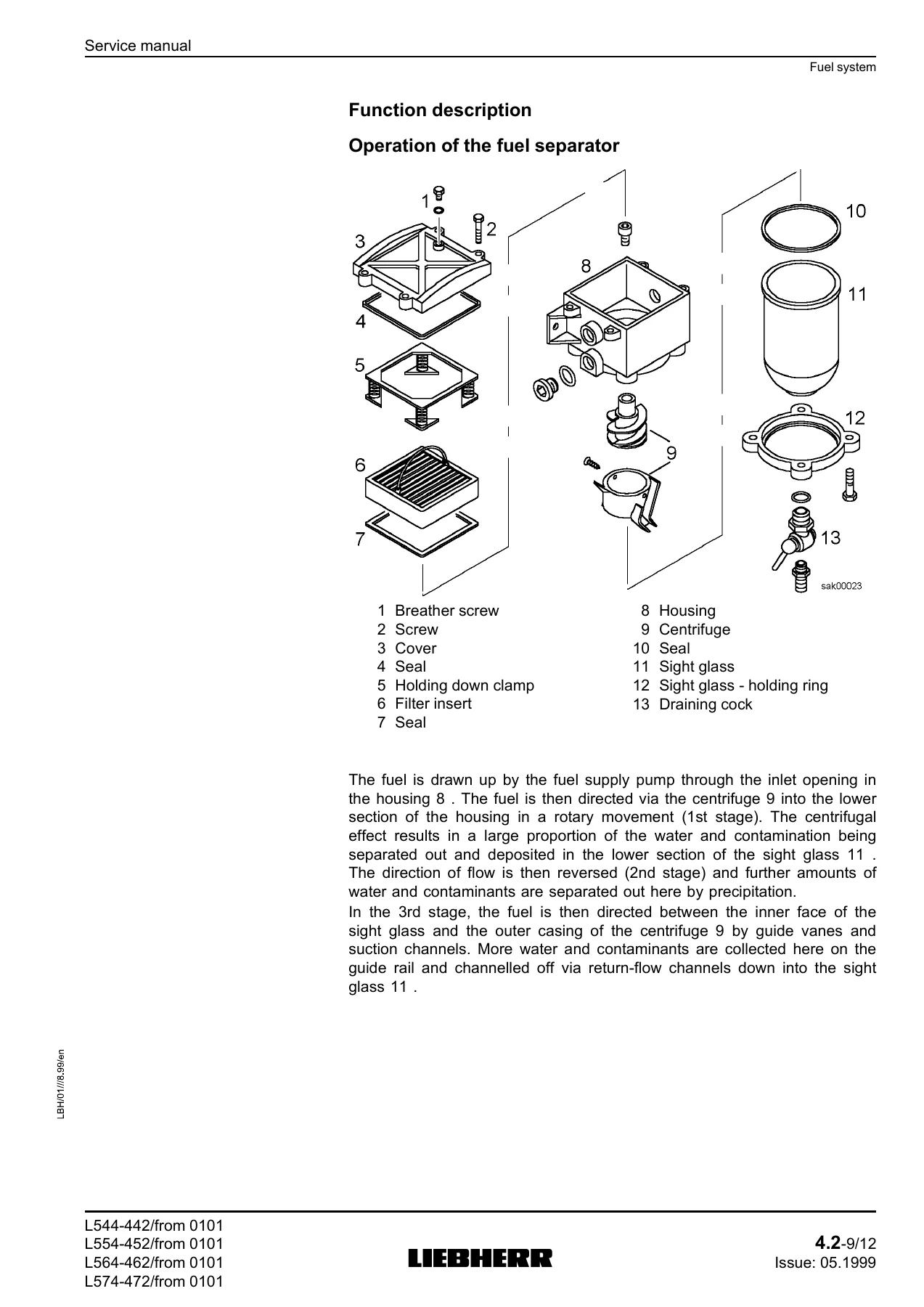 Liebherr L544 L554 L564 L574 Wheel Loader Service Manual 1999 PDF Download - Image 2