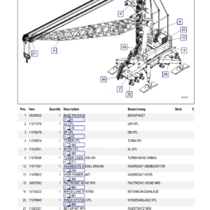 Liebherr LHM 420 Spare Parts Catalogue ETK - Serial 141737