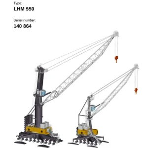Liebherr LHM 550 Mobile Harbour Crane Spare Parts Catalogue 2011 - Serial 140864