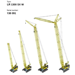 Liebherr LR 1300 SX W Crawler Crane Operating Manual 2010 - Serial 138 091