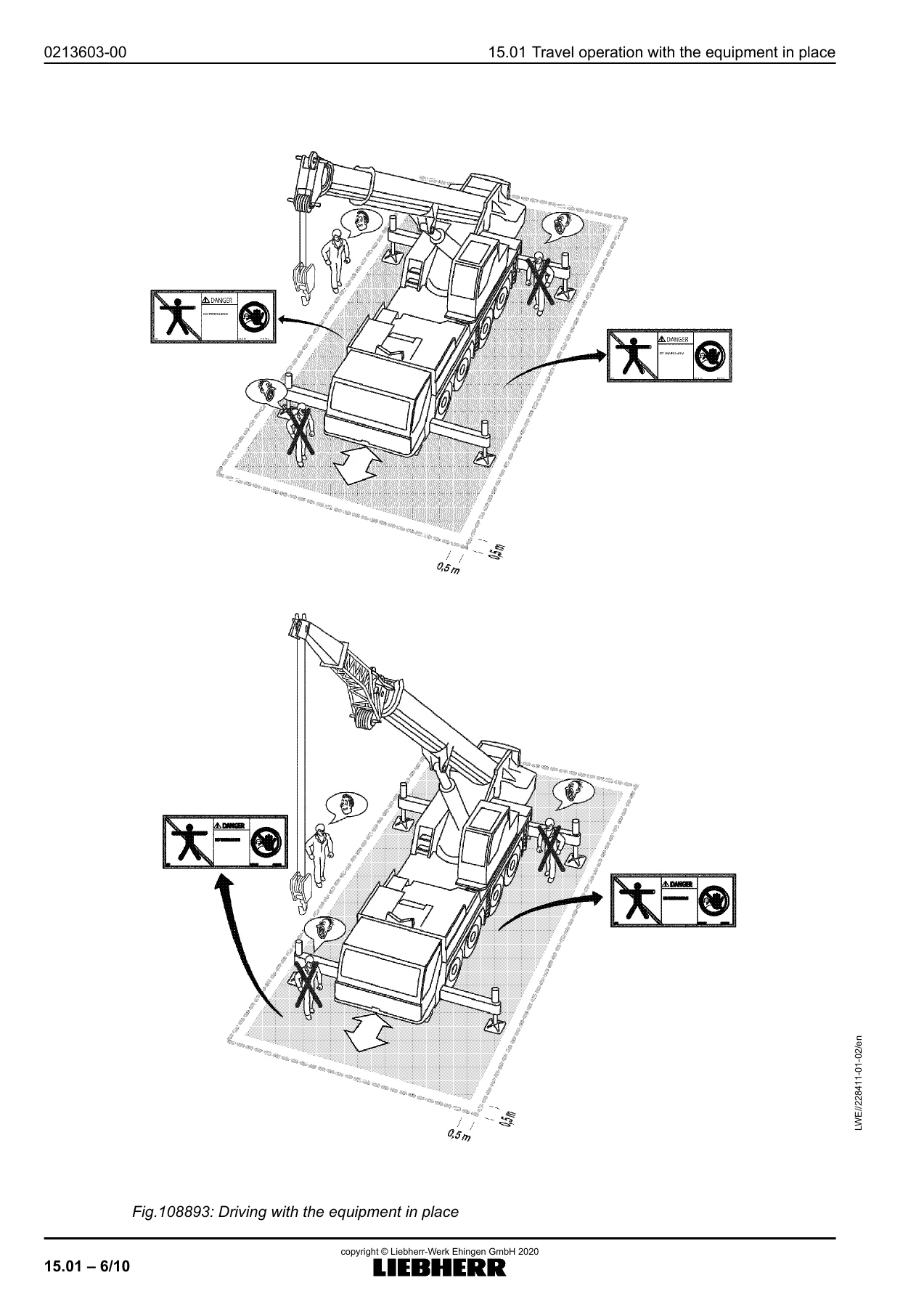 Liebherr LTM 1120-4.1 Driving with Equipment in Place Operating Instructions - BAL 228411-01-02 - Image 2