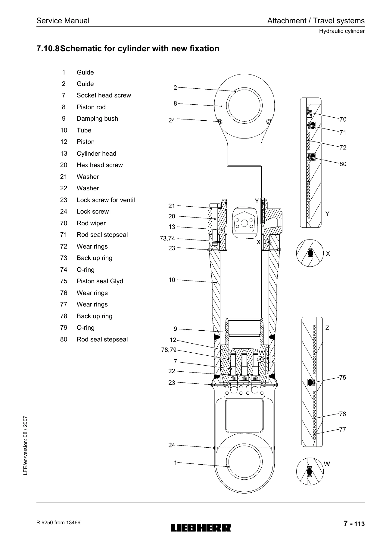 Liebherr R9250 Hydraulic Excavator Service Manual 2007 - 10070168 - Image 3