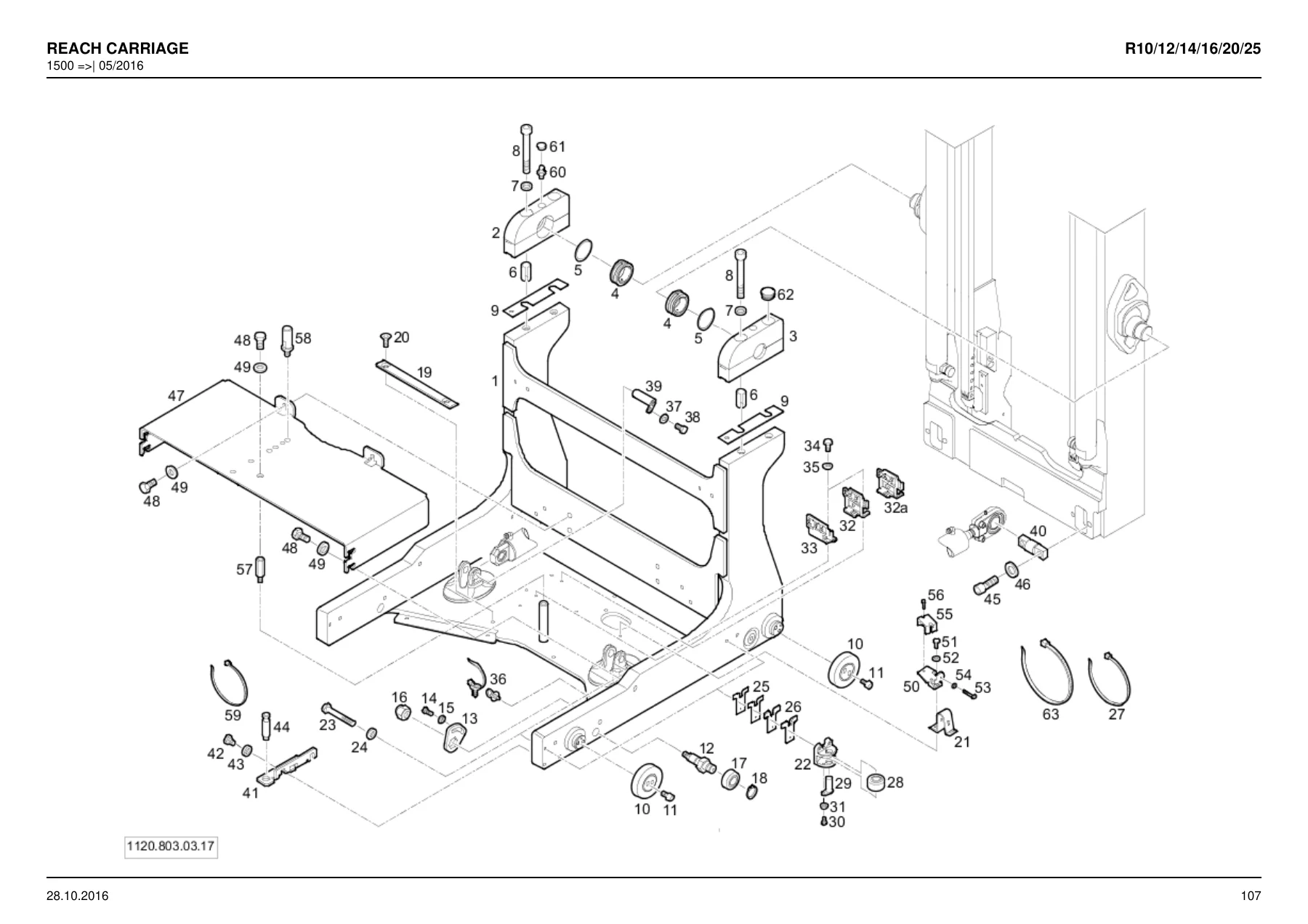 Linde E10 E12 E14 E16 E20 E25 Series 1120-01 Spare Parts Catalogue – R10 R12 R14 R16 R20 R25 Electric Forklift Parts Manual PDF - Image 3