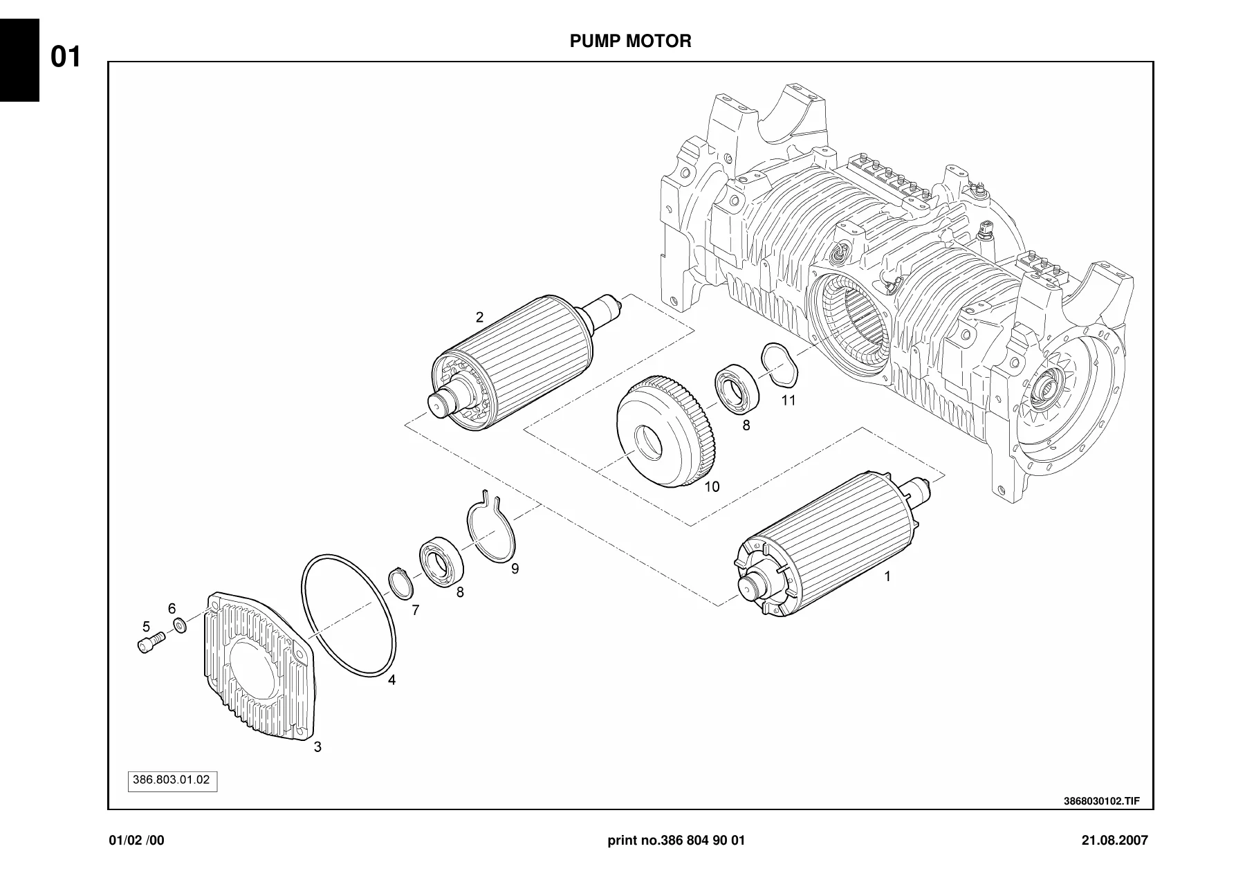 Linde E12 E14 E15 E16 E18 E20 Electric Forklift Spare Parts List - 386 804 90 01 - Image 2