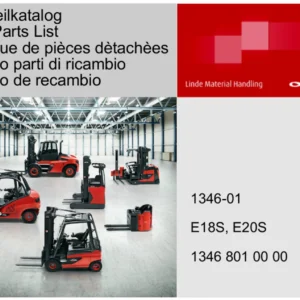 Linde E18S E20S Series 1346-01 Spare Parts Catalogue PDF Download