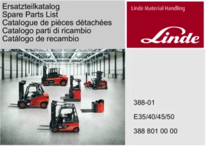 Linde E35 E40 E45 E50 Forklift Parts Catalogue 2016 โ Complete Spare Parts List PDF