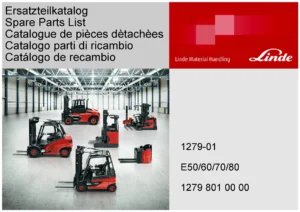 Linde E50 E60 E70 E80 Series 1279-01 Spare Parts Catalog - Multilingual PDF Download