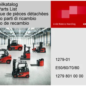 Linde E50 E60 E70 E80 Series 1279-01 Spare Parts Catalog - Multilingual PDF Download