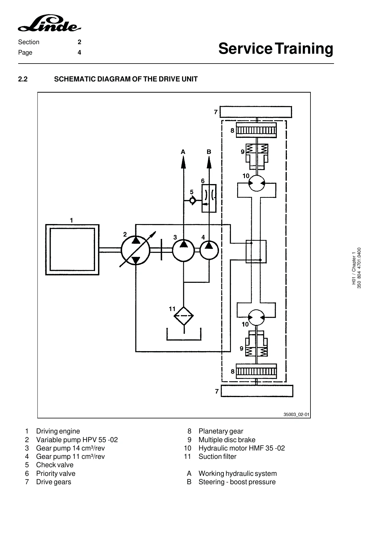 Linde H12 H16 H18 H20 D-03 T-03 Series 350 Service Training Manual - Image 2