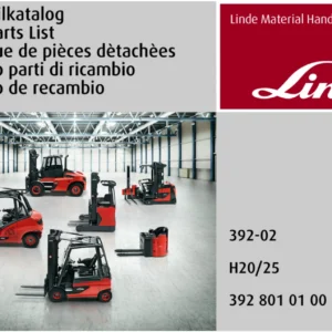 Linde H20 H25 Forklift Spare Parts Catalog 392-02 - Complete PDF Parts Manual