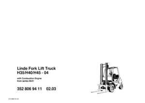 Linde H35 H40 H45-04 Forklift Spare Parts Catalogue - 3528069411 PDF Download