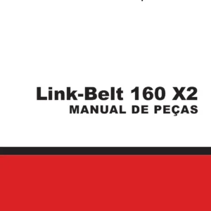 Link-Belt 160X2 160B5 Excavator Parts Manual PDF - Illustrated Parts Catalog 160B5-1101~