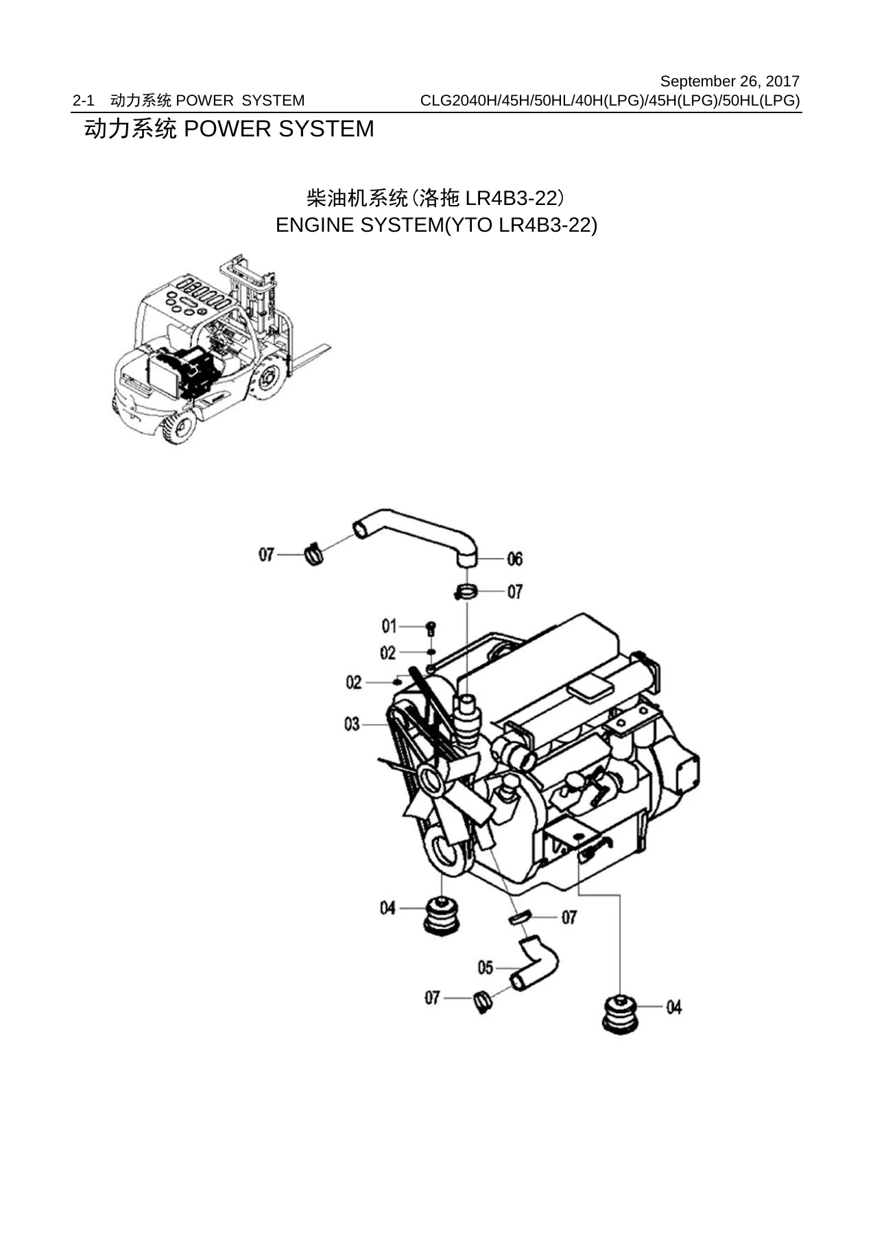 LiuGong CLG2040H 45H 50HL & LPG Forklift Parts Manual 201601000 - PDF Download - Image 2