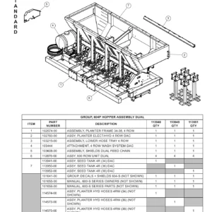 Lockwood 600 S-Series Air Cup Planter Parts Manual - 604S 606S 608S Dual Air Cup