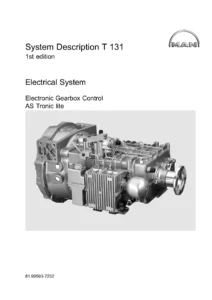 MAN AS Tronic lite Electronic Gearbox Control System Description T 131 โ TGL Workshop Manual PDF