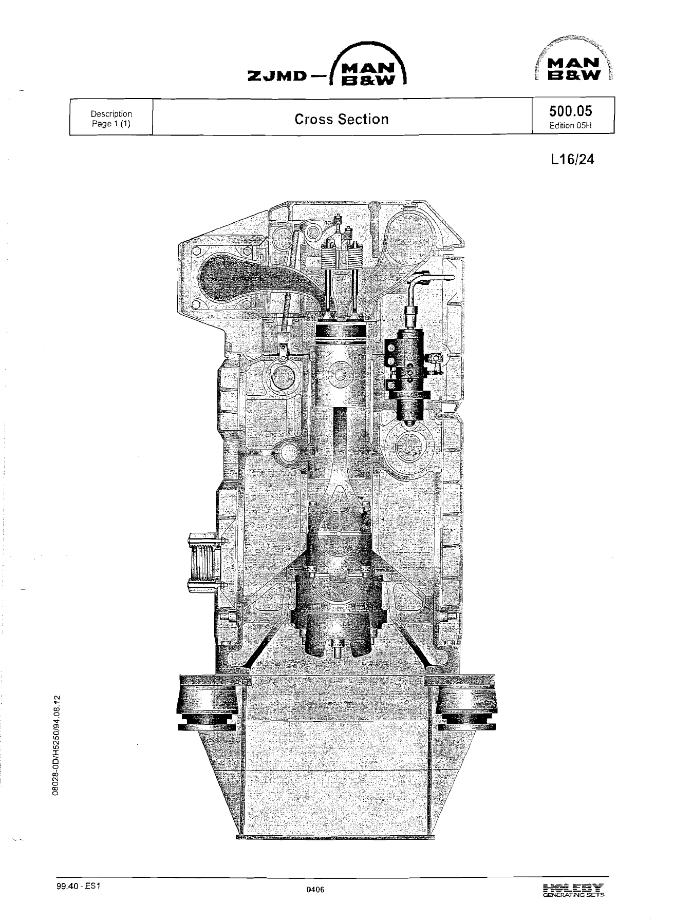 MAN B&W L16/24 Marine Engine Instruction and Parts Book - Complete Workshop & Parts Manual - Image 2